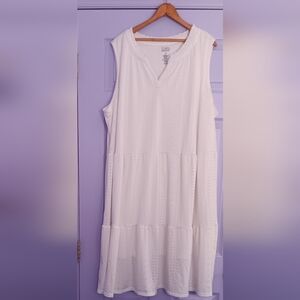 💃HP! Croft & Barrow | Sleeveless Eyelet Dress Plus Size 3X